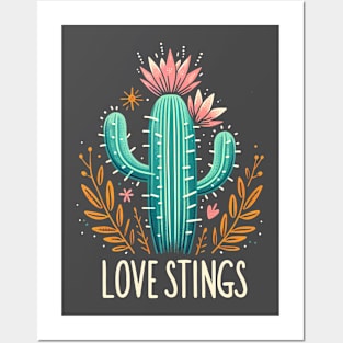 Love stings - Cactus lover Posters and Art